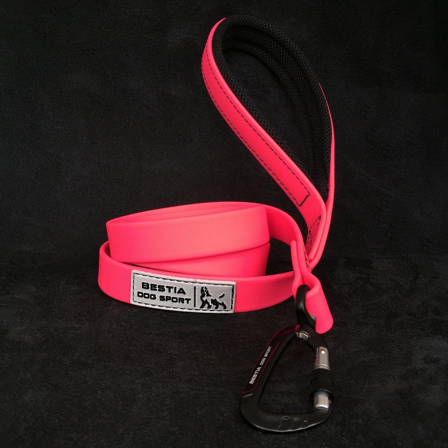 BESTIA DOG SPORT TACTICAL LEASH NEON PINK - Image 2